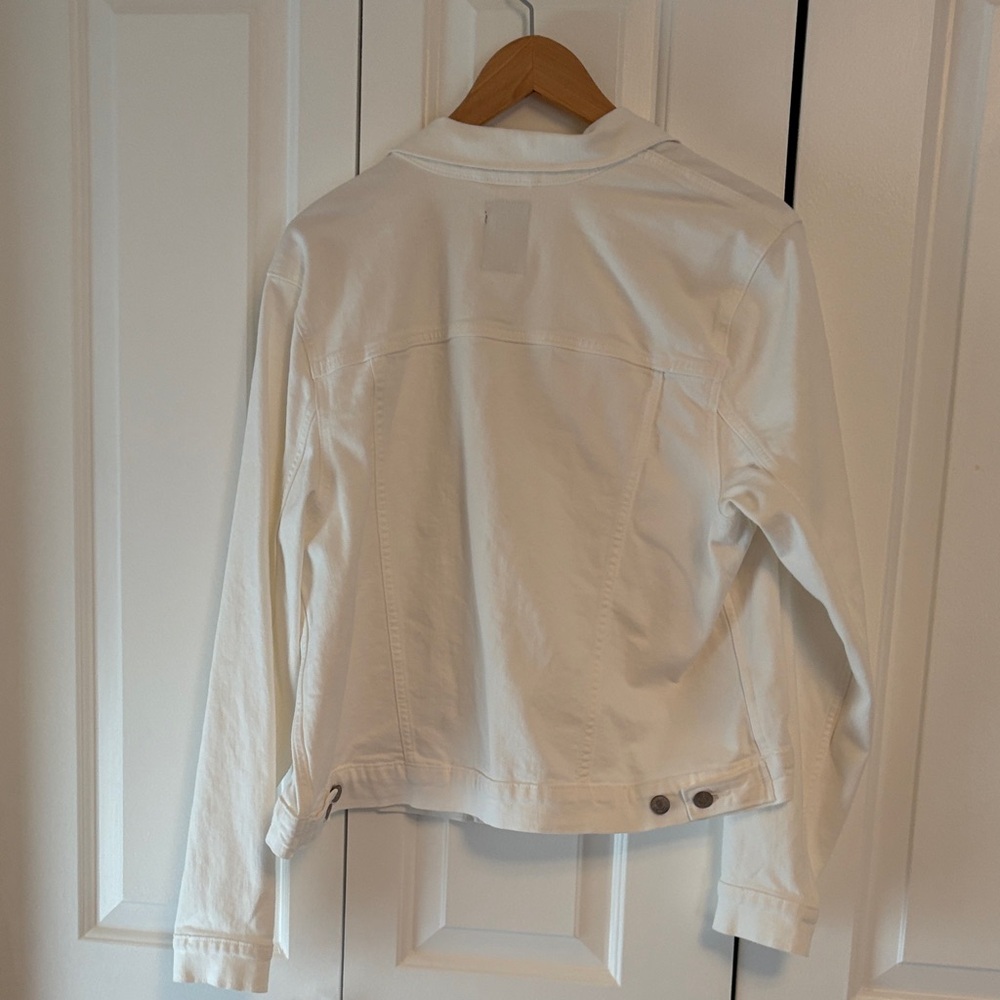 GAP White Denim Jacket - Size XL - Picture 6 of 6